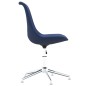 vidaXL Sillas de comedor giratorias 6 unidades tela azul vidaXL Sillas de comedor giratorias 6 unidades tela azul