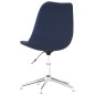 vidaXL Sillas de comedor giratorias 6 unidades tela azul vidaXL Sillas de comedor giratorias 6 unidades tela azul