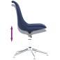 vidaXL Sillas de comedor giratorias 6 unidades tela azul vidaXL Sillas de comedor giratorias 6 unidades tela azul
