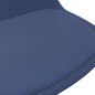 vidaXL Sillas de comedor giratorias 6 unidades tela azul vidaXL Sillas de comedor giratorias 6 unidades tela azul