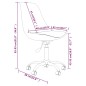 vidaXL Silla de comedor giratoria tela gris claro vidaXL Silla de comedor giratoria tela gris claro
