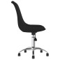 vidaXL Sillas de comedor giratorias 6 unidades tela negro vidaXL Sillas de comedor giratorias 6 unidades tela negro