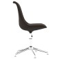 vidaXL Silla de comedor giratoria de tela marrón oscuro vidaXL Silla de comedor giratoria de tela marrón oscuro