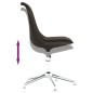 vidaXL Silla de comedor giratoria de tela marrón oscuro vidaXL Silla de comedor giratoria de tela marrón oscuro