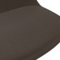 vidaXL Silla de comedor giratoria de tela marrón oscuro vidaXL Silla de comedor giratoria de tela marrón oscuro