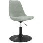 vidaXL Silla de comedor giratoria 6 uds terciopelo gris claro vidaXL Silla de comedor giratoria 6 uds terciopelo gris claro