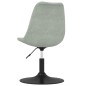vidaXL Silla de comedor giratoria 6 uds terciopelo gris claro vidaXL Silla de comedor giratoria 6 uds terciopelo gris claro