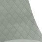 vidaXL Silla de comedor giratoria 6 uds terciopelo gris claro vidaXL Silla de comedor giratoria 6 uds terciopelo gris claro
