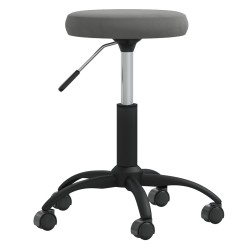 vidaXL Silla de comedor de terciopelo gris oscuro