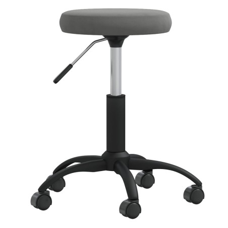 vidaXL Silla de comedor de terciopelo gris oscuro