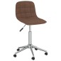 vidaXL Sillas de comedor giratorias 4 unidades tela marrón vidaXL Sillas de comedor giratorias 4 unidades tela marrón