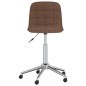 vidaXL Sillas de comedor giratorias 4 unidades tela marrón vidaXL Sillas de comedor giratorias 4 unidades tela marrón