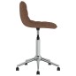 vidaXL Sillas de comedor giratorias 4 unidades tela marrón vidaXL Sillas de comedor giratorias 4 unidades tela marrón