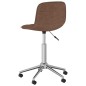 vidaXL Sillas de comedor giratorias 4 unidades tela marrón vidaXL Sillas de comedor giratorias 4 unidades tela marrón