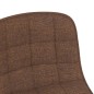 vidaXL Sillas de comedor giratorias 4 unidades tela marrón vidaXL Sillas de comedor giratorias 4 unidades tela marrón