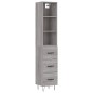 vidaXL Aparador alto madera contrachapada gris Sonoma 34,5x34x180 cm vidaXL Aparador alto madera contrachapada gris Sonoma 34,5x34x180 cm