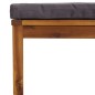 vidaXL Muebles de jardín 3 pzas cojines madera maciza de acacia vidaXL Muebles de jardín 3 pzas cojines madera maciza de acacia