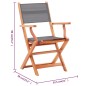vidaXL Set de comedor de jardín 5 pzas madera maciza eucalipto gris vidaXL Set de comedor de jardín 5 pzas madera maciza eucalipto gris