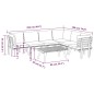 vidaXL Muebles de jardín 7 piezas con cojines madera maciza de acacia 