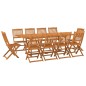 vidaXL Set de comedor para jardín 11 piezas madera maciza de acacia vidaXL Set de comedor para jardín 11 piezas madera maciza de acacia
