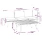 vidaXL Muebles de jardín 4 piezas con cojines madera maciza de acacia 
