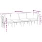 vidaXL Muebles de jardín 4 piezas con cojines madera maciza de acacia vidaXL Muebles de jardín 4 piezas con cojines madera maciza de acacia