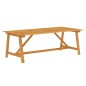 vidaXL Juego de comedor de jardín 9 piezas madera maciza de acacia vidaXL Juego de comedor de jardín 9 piezas madera maciza de acacia