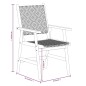 vidaXL Juego de comedor de jardín 9 piezas madera maciza de acacia vidaXL Juego de comedor de jardín 9 piezas madera maciza de acacia