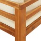 vidaXL Tumbonas con cojines crema 2 unidades madera de acacia vidaXL Tumbonas con cojines crema 2 unidades madera de acacia