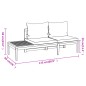 vidaXL Set muebles de jardín 4 pzas cojines gris oscuro madera acacia vidaXL Set muebles de jardín 4 pzas cojines gris oscuro madera acacia