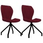 vidaXL Sillas de comedor 2 unidades cuero sintético rojo vidaXL Sillas de comedor 2 unidades cuero sintético rojo