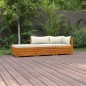 vidaXL Muebles de jardín 3 piezas con cojines madera maciza de acacia vidaXL Muebles de jardín 3 piezas con cojines madera maciza de acacia