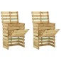 vidaXL Compostadores de láminas 2 uds madera de pino 80x50x100 cm vidaXL Compostadores de láminas 2 uds madera de pino 80x50x100 cm
