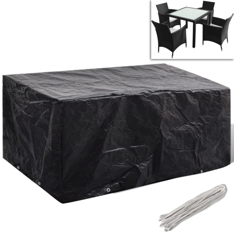 vidaXL Cubierta para muebles de jardín 8 ojales 180x140x90 cm vidaXL Cubierta para muebles de jardín 8 ojales 180x140x90 cm