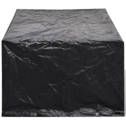 vidaXL Cubierta para muebles de jardín 8 ojales 180x140x90 cm