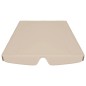 vidaXL Dosel de repuesto columpio de jardín beige 188/168x145/110 cm vidaXL Dosel de repuesto columpio de jardín beige 188/168x145/110 cm