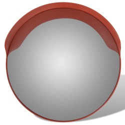 vidaXL Espejo de tráfico convexo plástico naranja 60 cm
