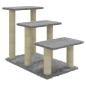 vidaXL Rascador para gatos con postes de sisal gris claro 50,5 cm