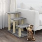 vidaXL Rascador para gatos con postes de sisal gris claro 50,5 cm