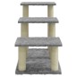 vidaXL Rascador para gatos con postes de sisal gris claro 50,5 cm