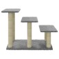 vidaXL Rascador para gatos con postes de sisal gris claro 50,5 cm