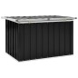 vidaXL Caja de almacenaje para jardín gris antracita 109x67x65 cm vidaXL Caja de almacenaje para jardín gris antracita 109x67x65 cm