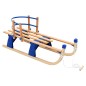 vidaXL Trineo de nieve plegable respaldo de madera 119 cm vidaXL Trineo de nieve plegable respaldo de madera 119 cm