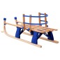 vidaXL Trineo de nieve plegable respaldo de madera 119 cm vidaXL Trineo de nieve plegable respaldo de madera 119 cm
