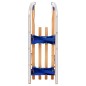 vidaXL Trineo de nieve plegable respaldo de madera 119 cm vidaXL Trineo de nieve plegable respaldo de madera 119 cm