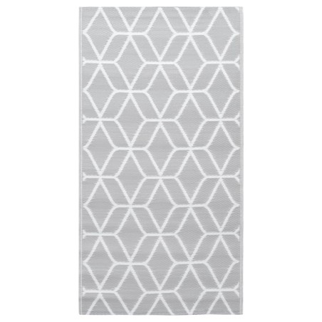 vidaXL Alfombra de exterior PP gris 160x230 cm