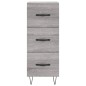 vidaXL Aparador alto madera contrachapada gris Sonoma 34,5x34x180 cm vidaXL Aparador alto madera contrachapada gris Sonoma 34,5x34x180 cm
