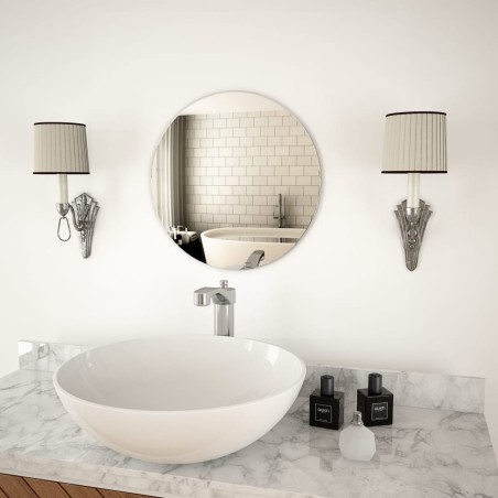 vidaXL Espejo de pared redondo vidrio 40 cm