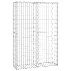 vidaXL Cesta para muro de gaviones de alambre galvanizado 150x100x30cm 