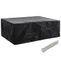 vidaXL Cubierta para muebles de jardín 8 ojales 242x162x100 cm vidaXL Cubierta para muebles de jardín 8 ojales 242x162x100 cm
